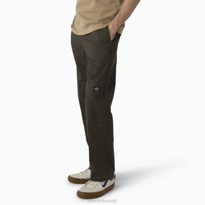 Dickies رجال السراويل التزلج مزدوج الركبة الزيتون الأخضر (og) ثياب 8444163