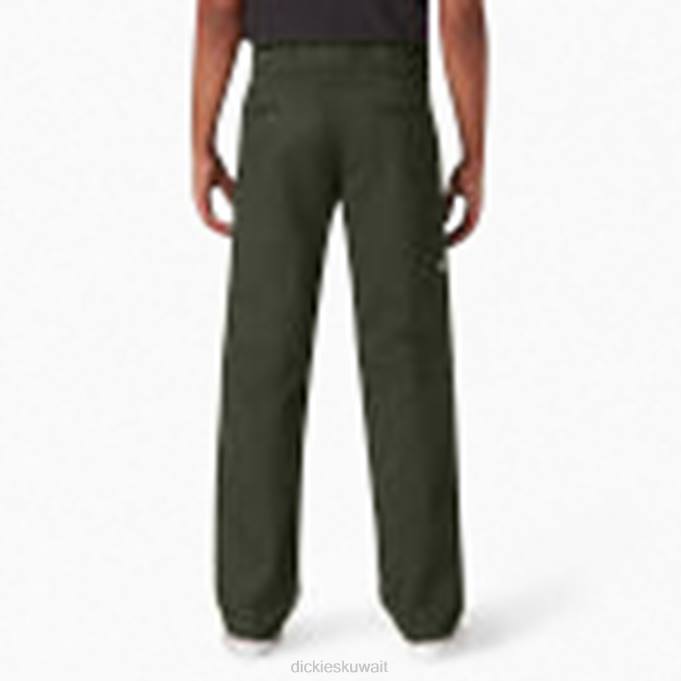 Dickies رجال سروال الركبة مزدوج الجبهة مسطحة الزيتون الأخضر (og) ثياب 8444309