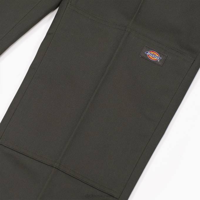 Dickies رجال سروال الركبة مزدوج الجبهة مسطحة الزيتون الأخضر (og) ثياب 8444309