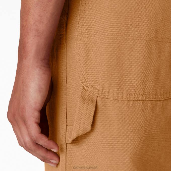Dickies رجال وزرة المريلة الكلاسيكية بطة بنية مغسولة (rbd) ثياب 84441216