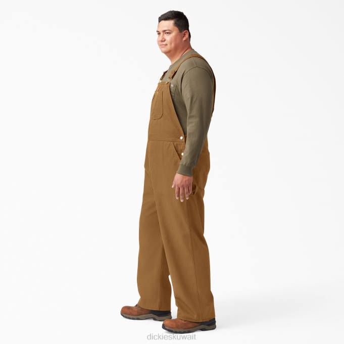 Dickies رجال وزرة المريلة الكلاسيكية بطة بنية مغسولة (rbd) ثياب 84441216