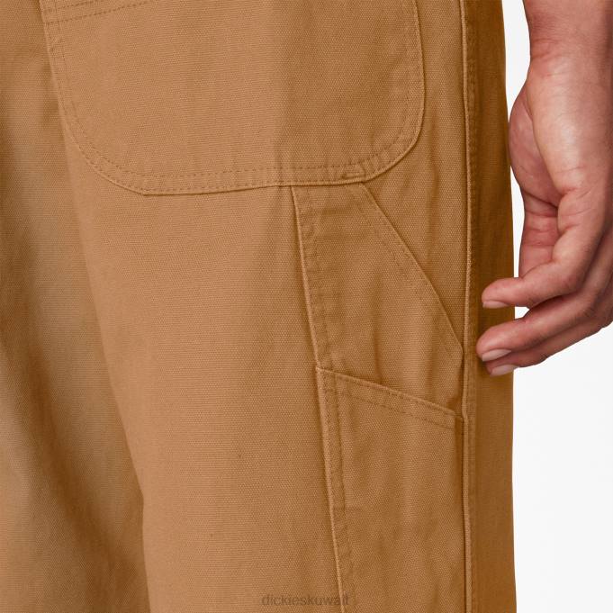 Dickies رجال وزرة المريلة الكلاسيكية بطة بنية مغسولة (rbd) ثياب 84441216