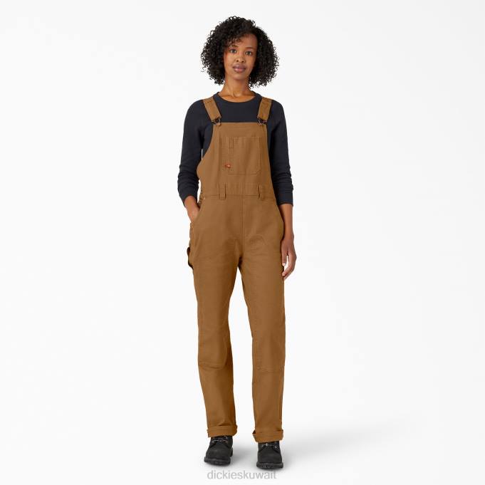 Dickies نحيف وزرة بطة مزدوجة الجبهة بطة بنية مغسولة (rbd) ثياب 84441568