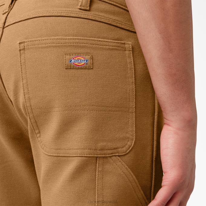 Dickies رجال الاحترار السراويل بطة المرافق بطة بنية مغسولة (rbd) ثياب 8444321