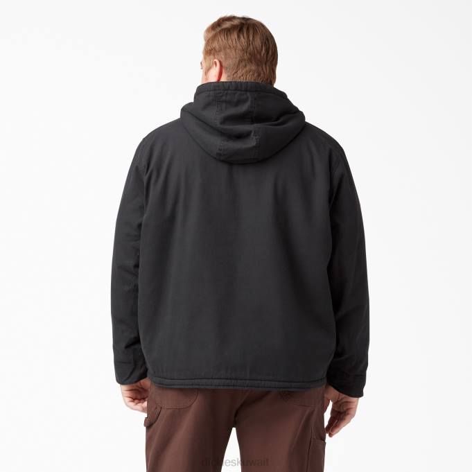 Dickies رجال بطة عالية كومة الصوف اصطف سترة مقنعين مغسول بالأسود (rbk) ثياب 84441067