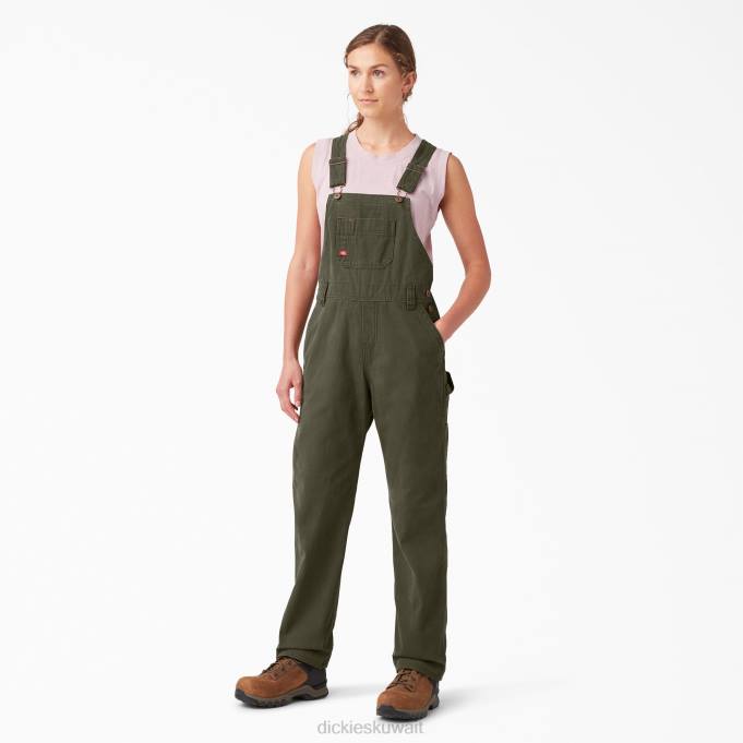 Dickies نحيف وزرة مريلة مريحة مغسول الطحلب الأخضر (rms) ثياب 84441561