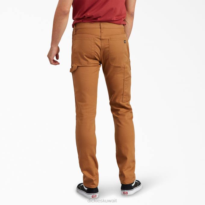 Dickies رجال بنطلون بطة نجار بقصة ضيقة بطة بنية مغسولة بالحجارة (sbd) ثياب 8444201