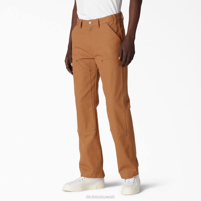 Dickies رجال بانت بطة مزدوجة الجبهة بطة بنية مغسولة بالحجارة (sbd) ثياب 8444258