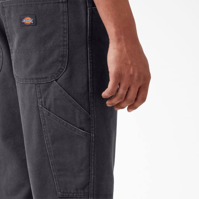 Dickies رجال سروال نجار بطة مجسم عادي أسود مغسول بالحجارة (sbk) ثياب 8444251