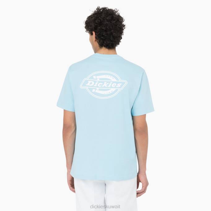 Dickies رجال تي شيرت بطبعة شعار الماركة من الخلف السماء الزرقاء (su9) ثياب 8444751
