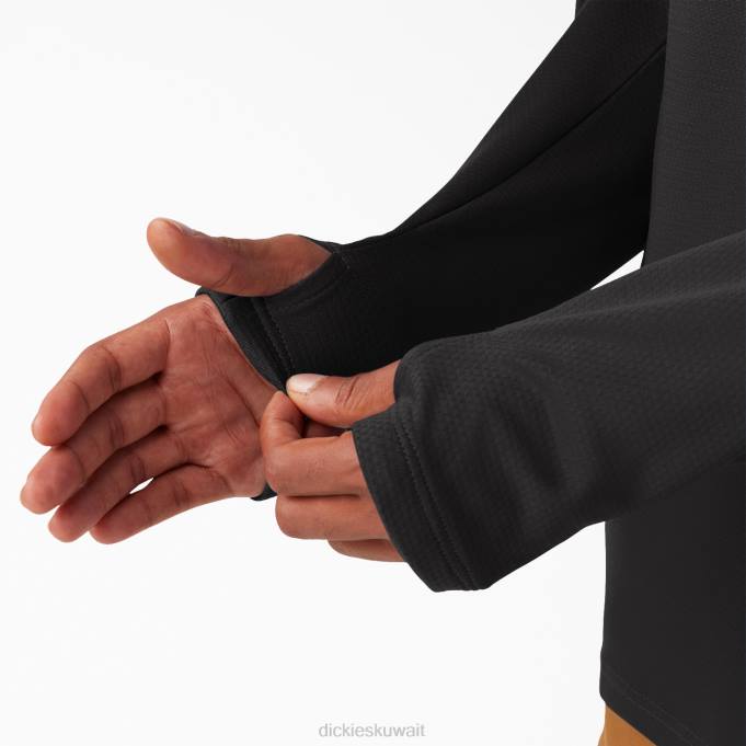 Dickies رجال تي شيرت بأكمام طويلة temp-iq 365 أسود (كيلوبايت) ثياب 8444703