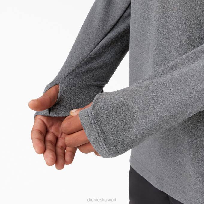 Dickies رجال تي شيرت بأكمام طويلة temp-iq 365 هيذر رمادي غامق (ghf) ثياب 8444702