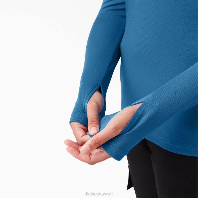 Dickies نحيف تي شيرت بأكمام طويلة temp-iq 365 فالارتا الأزرق (v2b) ثياب 84441696