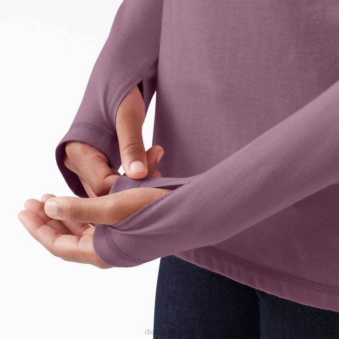 Dickies نحيف قميص الشمس أداء التبريد هيذر الظل البنفسجي (vsh) ثياب 84441668