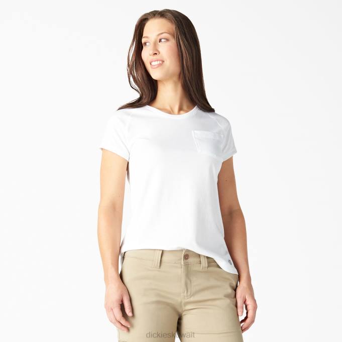 Dickies نحيف تي شيرت تبريد قصير الأكمام أبيض (wh) ثياب 84441584