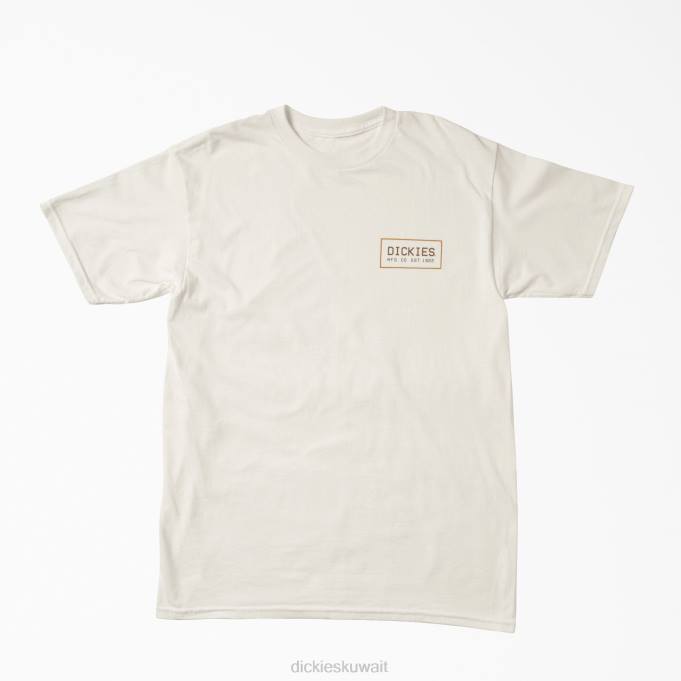 Dickies رجال مبدعين. تي شيرت بطبعة شعار الماركة أبيض (wh) ثياب 8444787