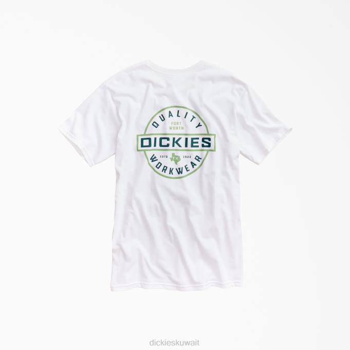 Dickies رجال تي شيرت جرافيك عالي الجودة أبيض (wh) ملابس العمل 8444796