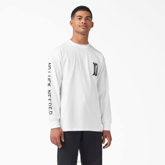 Dickies رجال يونيون سبرينجز تي شيرت كم طويل أبيض (wh) ثياب 8444836