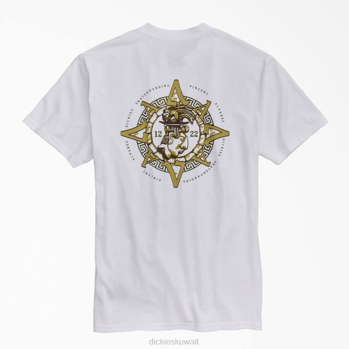 Dickies رجال تي شيرت فنسنت ألفاريز برسومات أبيض (wh) ثياب 8444913