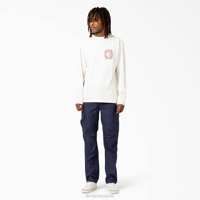 Dickies رجال تيشيرت ماربوري بأكمام طويلة أبيض (wh) ثياب 8444921