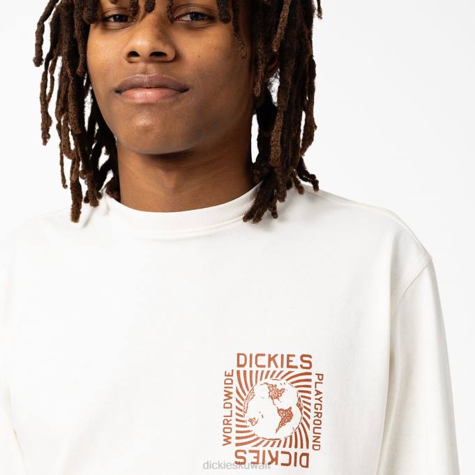 Dickies رجال تيشيرت ماربوري بأكمام طويلة أبيض (wh) ثياب 8444921