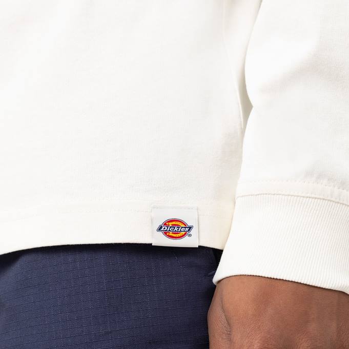 Dickies رجال تيشيرت ماربوري بأكمام طويلة أبيض (wh) ثياب 8444921