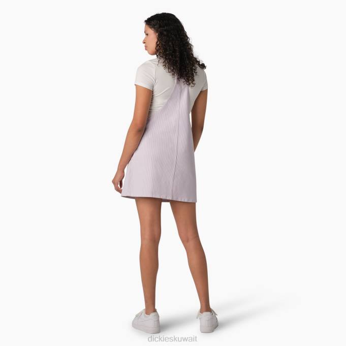 Dickies نحيف فستان مريلة مخطط هيكوري ارتفع الأرجواني الهيكوري الشريط (yps) ثياب 84441920